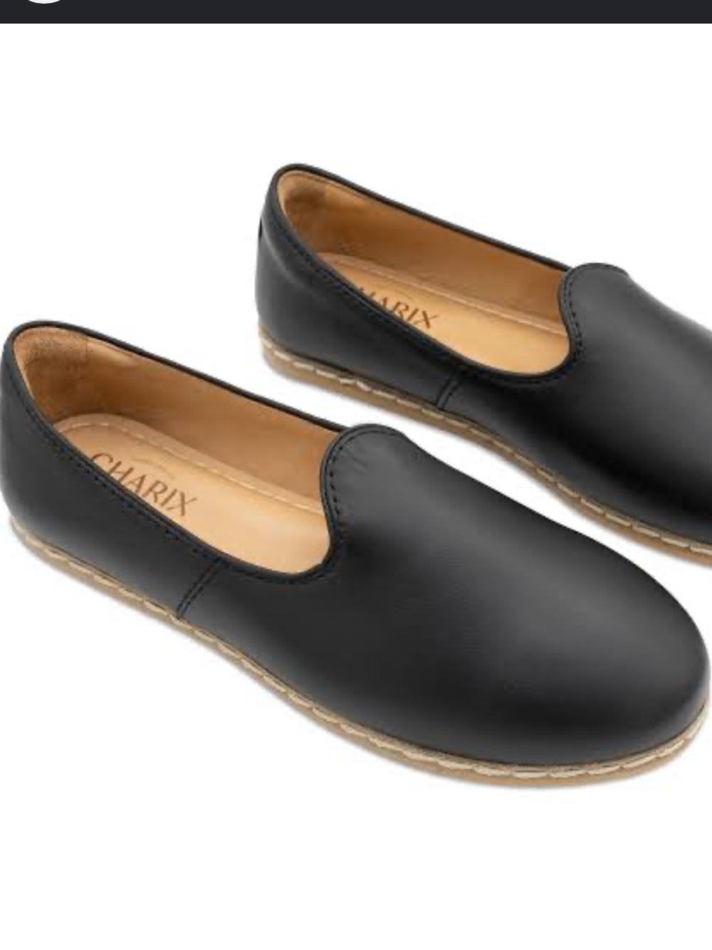 Charix Black Slip-On Casual Loafers